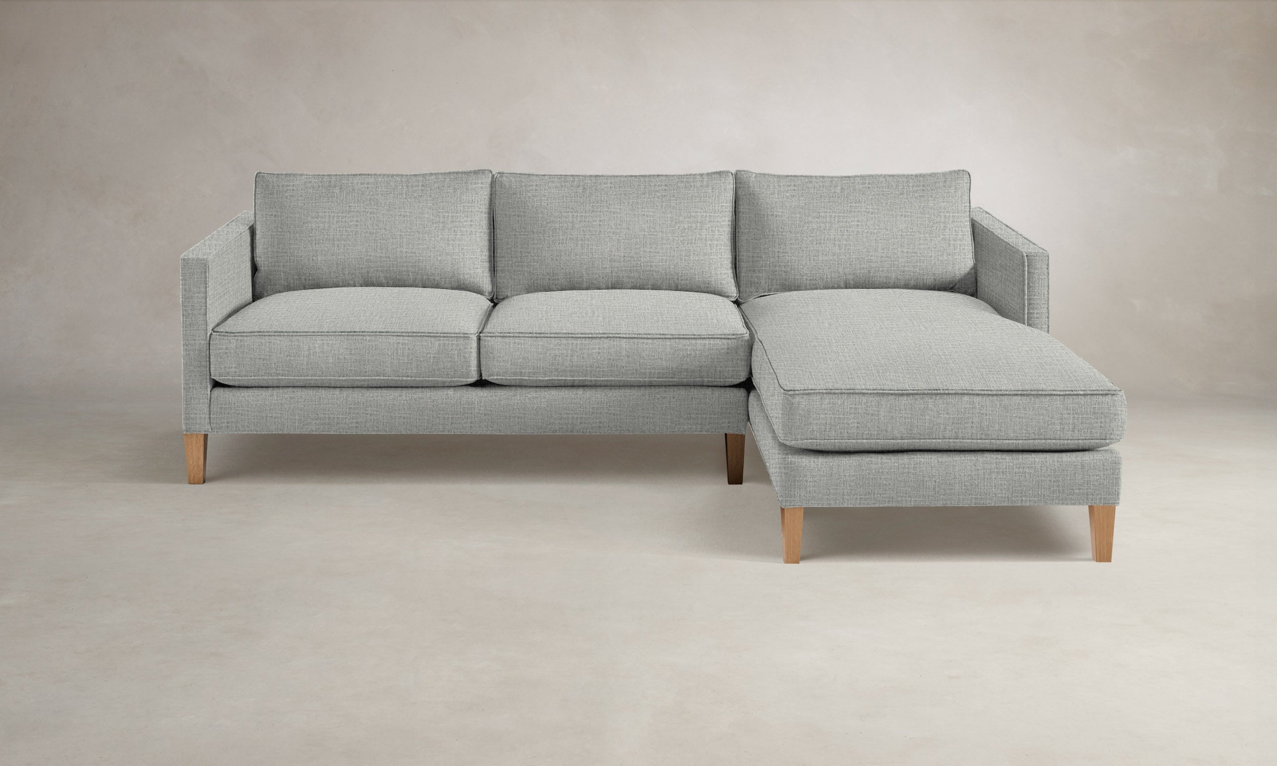 Premium Crosby Sectional Sofa - Performance Woven Chenille Fabric, Water-Resistant & Durable - Perfect for Living Room, Family Room or Home Theater