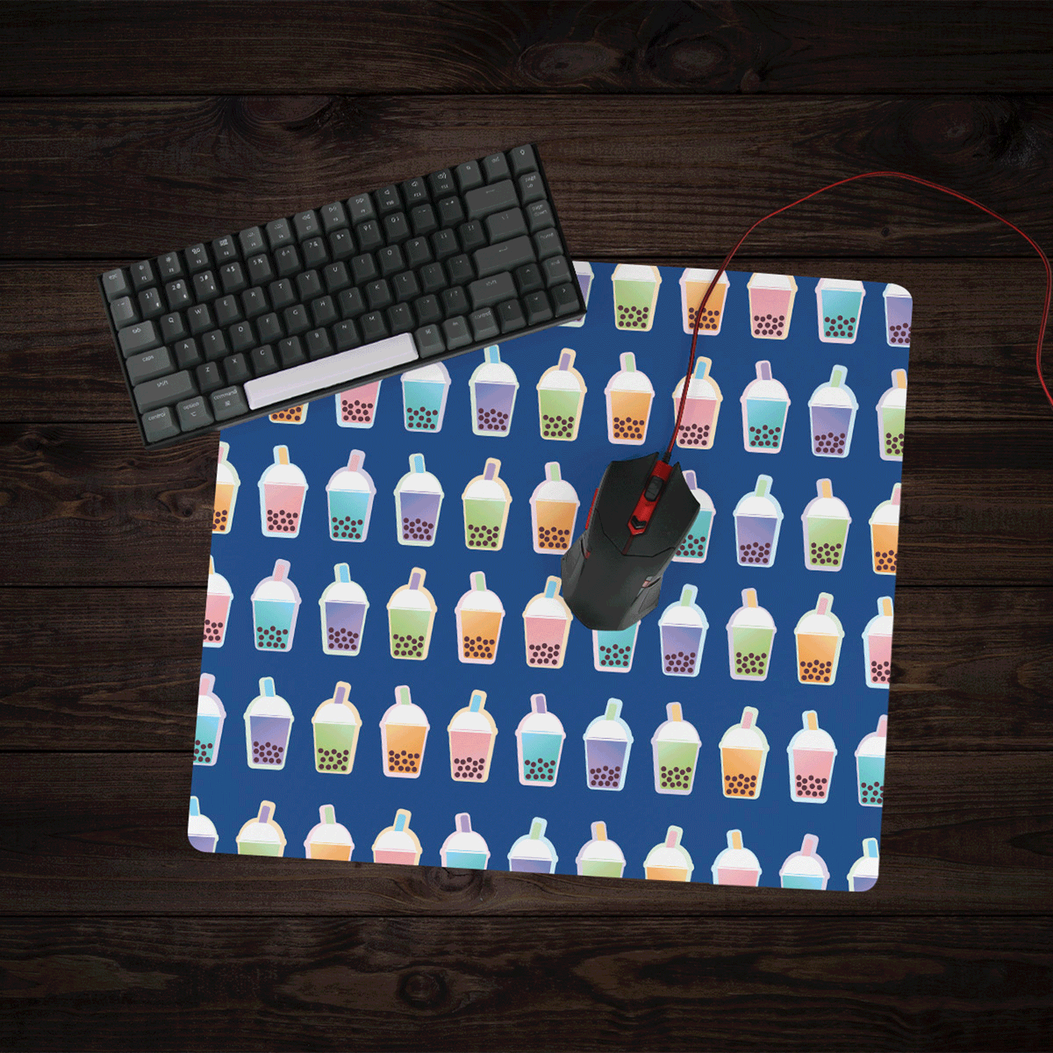 Bouncing Boba Mouse Pad - Non-Slip Gaming Mousepad with Cute Boba Design for PC, Laptop, Office & Home Use - Perfect for Gamers, Students & Professionals