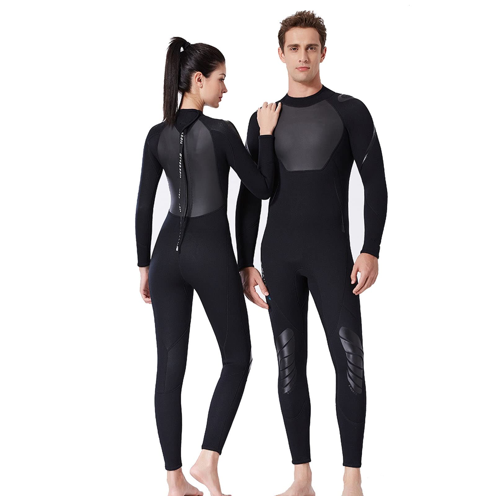 3mm Neoprene Full Body Wetsuit for Men & Women - Back Zip Thermal Diving Suit for Surfing, Snorkeling, Swimming & Water Sports | Perfect for Cold Water Activities & Ocean Adventures