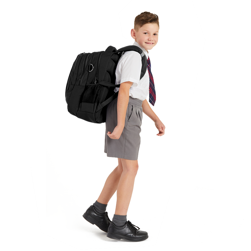 Anatomic Medium Backpack with Reflective Strips - Lightweight Laptop Backpack for School, Work & Travel - Water-Resistant & Ergonomic Design for Daily Commute & Outdoor Activities