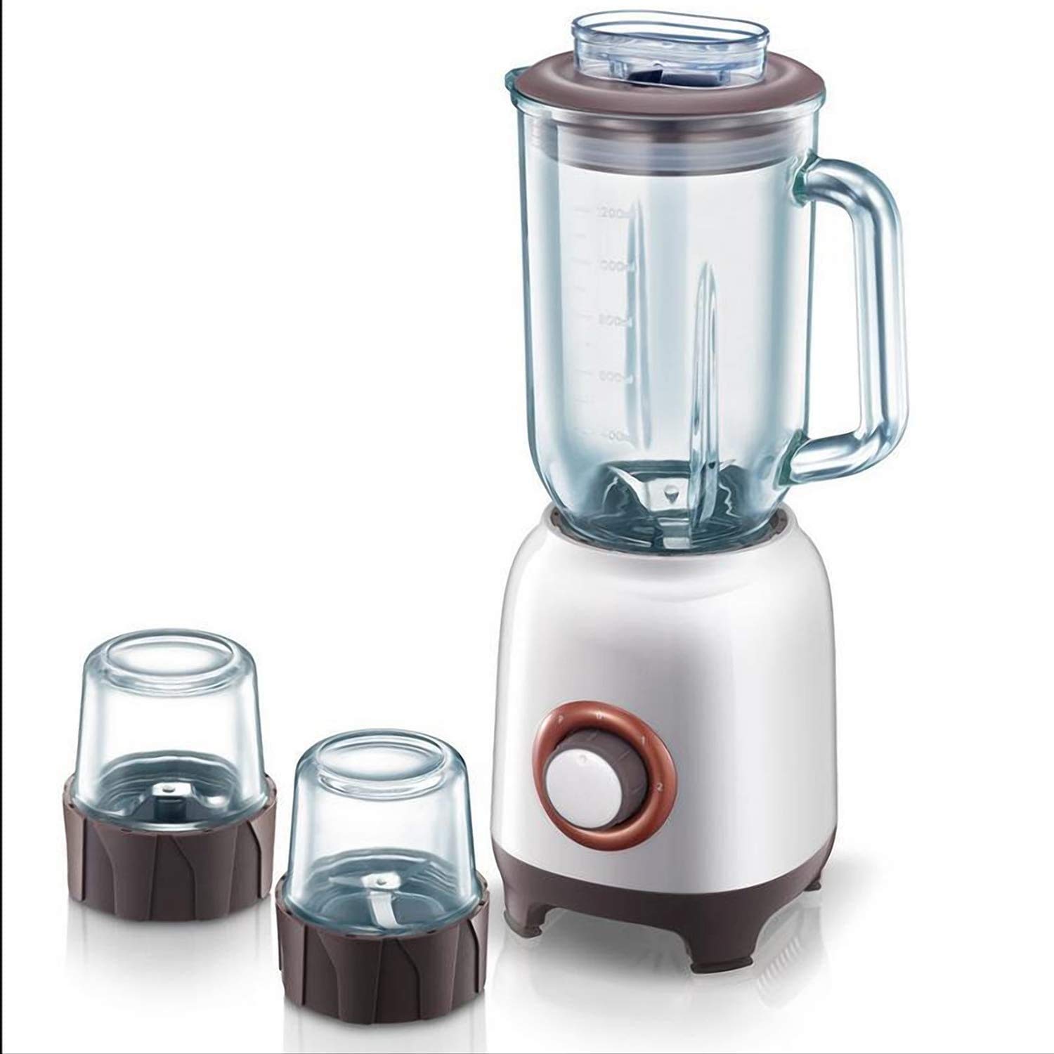 **IW.HLMF 22000 RPM High-Speed Smoothie Blender - 400W Multi-Function Blender for Juicing, Crushed Ice, Spices - 3-Cup Capacity with 8-Piece Accessory Set (White) - Perfect for Smoothies, Protein Shakes & Meal Prep**