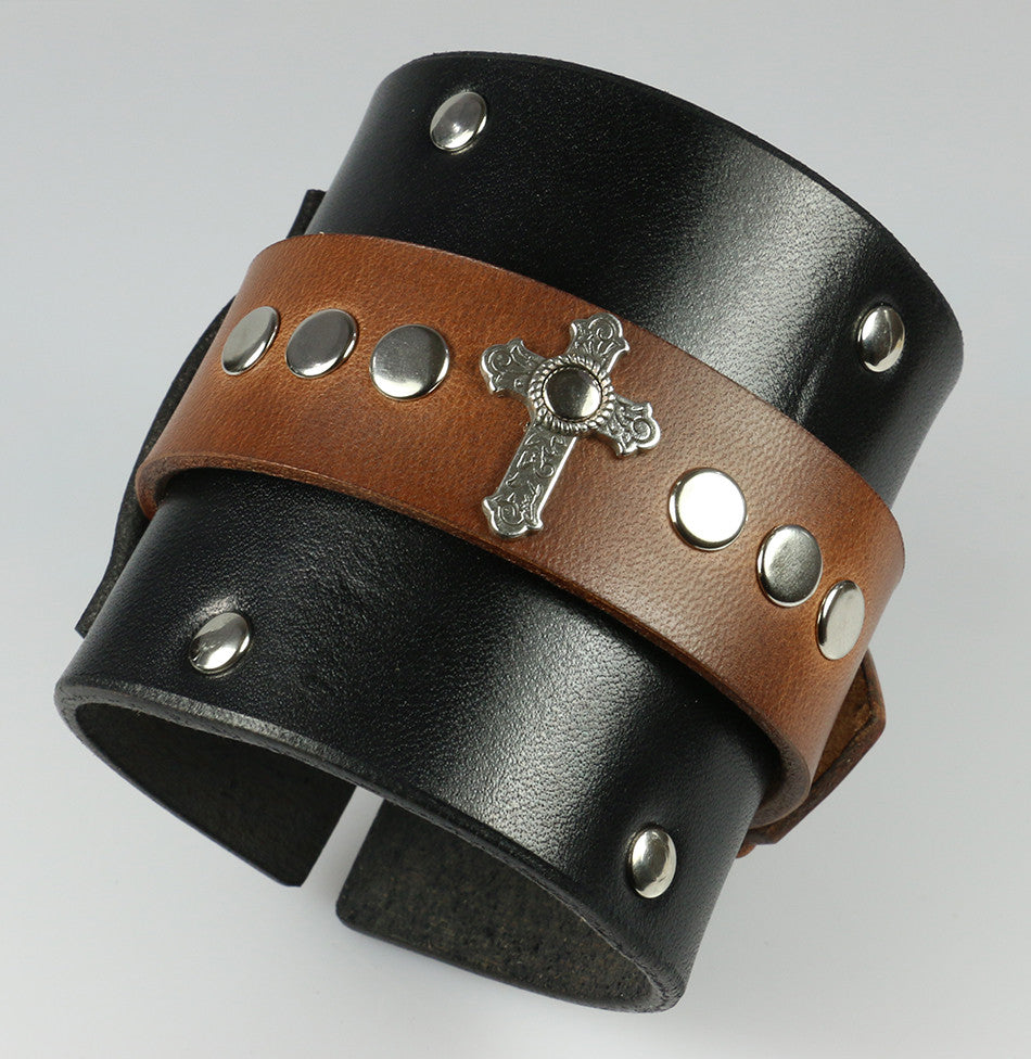 Merle Dixon Genuine Leather Wrist Cuff Bracelet for Men - Stylish Biker Accessory for Motorcycle Riders & Fashion Enthusiasts - Perfect for Casual Wear, Parties & Gifts