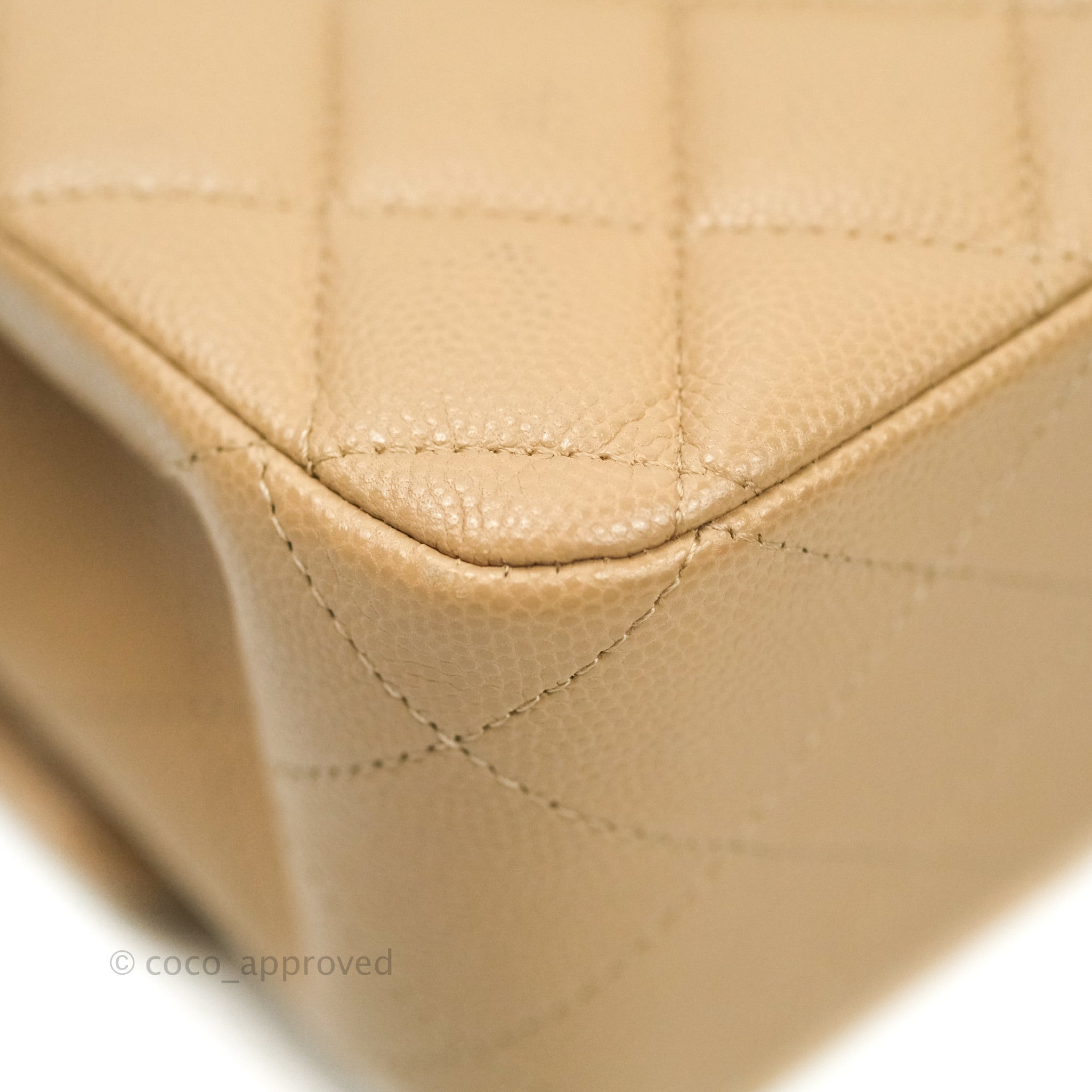 Chanel Classic Medium Double Flap Bag in Dark Beige Caviar Leather with Gold Hardware | Luxury Designer Handbag for Women | Perfect for Work, Evening Events & Special Occasions