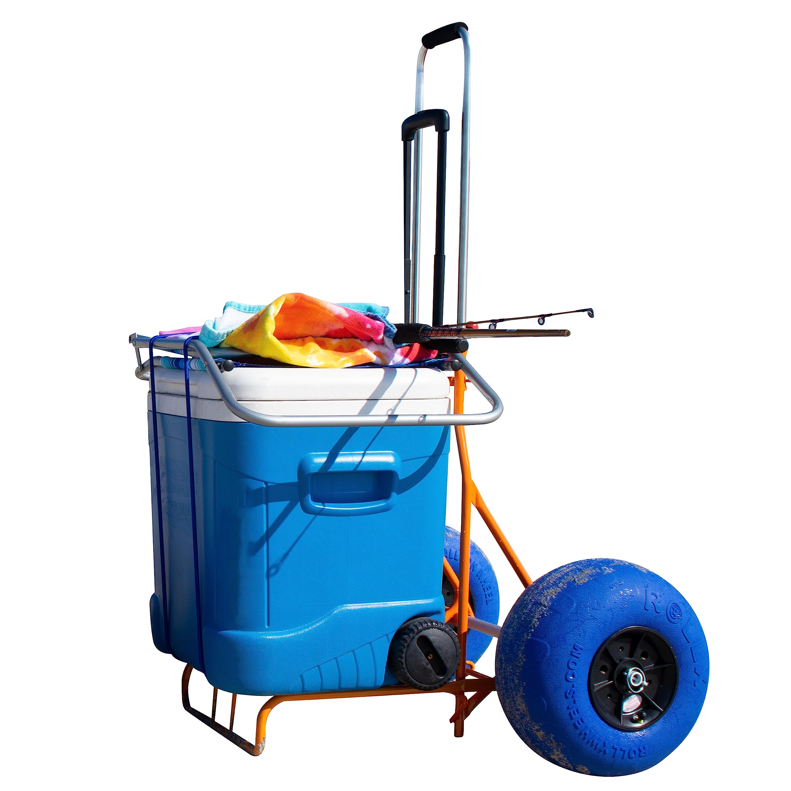 **Heavy-Duty Folding Beach Cart with 13