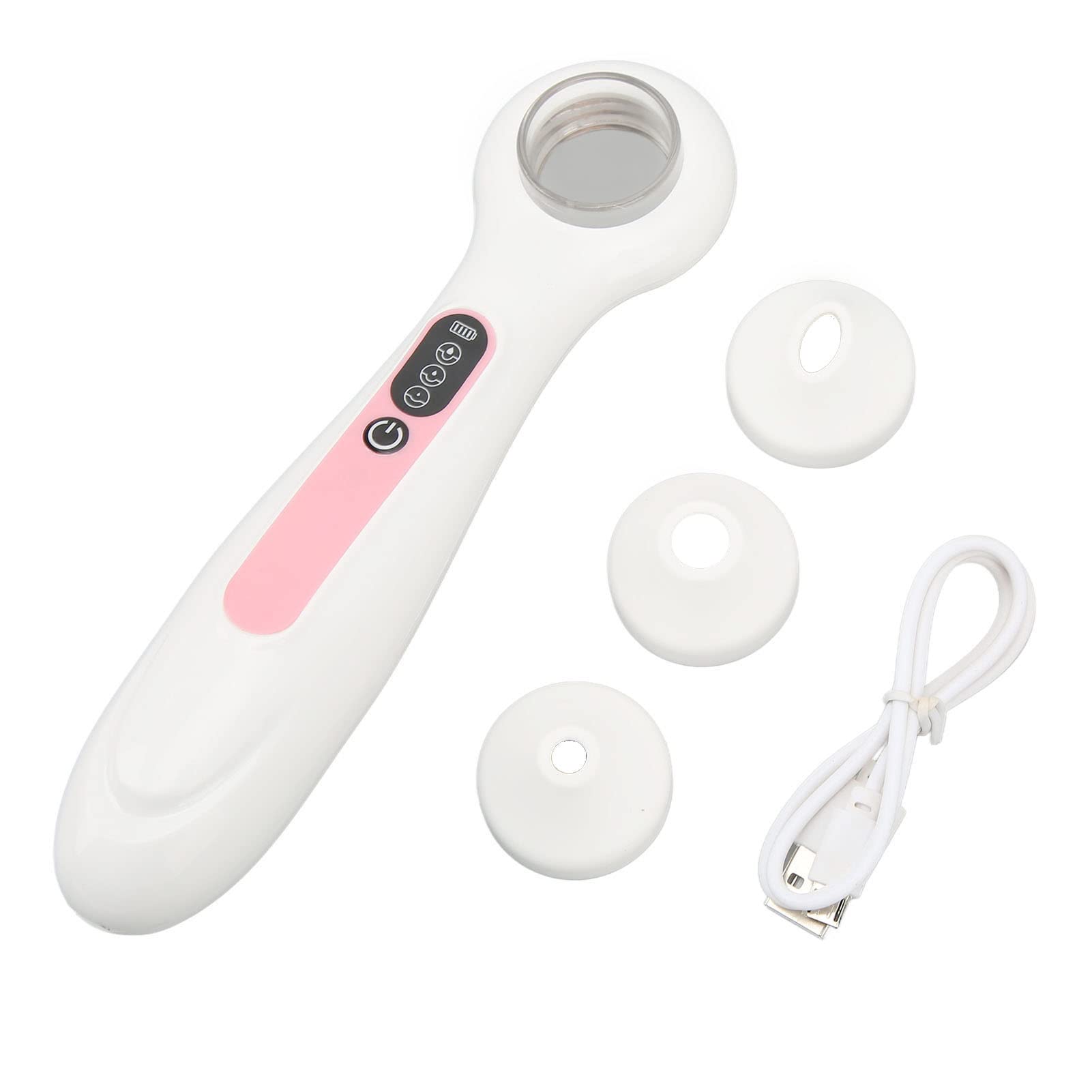 Blackhead Vacuum Device - 60KPA Suction Facial Pore Cleaner with 3 Probes for Gentle Blackhead Removal (White) | Perfect for At-Home Spa & Acne Treatment
