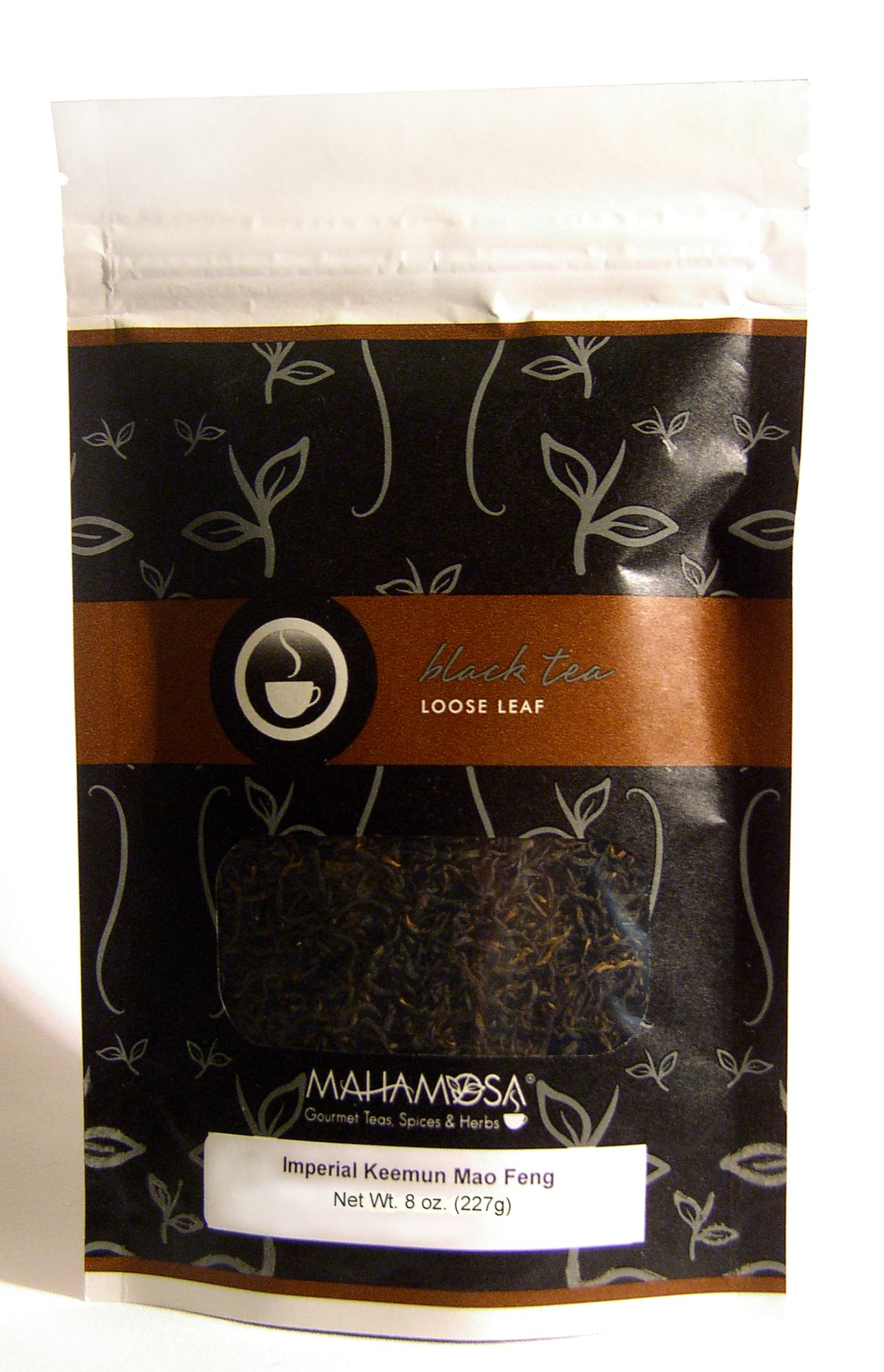 Premium Keemun Mao Feng Black Tea Loose Leaf 8 oz & 100 Tea Filters Set - Authentic Chinese Black Tea Gift Bundle for Tea Lovers - Perfect for Afternoon Tea, Gifts & Relaxation Moments