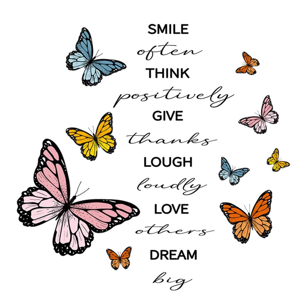 LOYY Removable Butterfly Wall Stickers - Self-Adhesive Decals for TV Background, Playroom, Kids Nursery, Living Room & Bedroom Decor - Perfect for Home, Office & Party Wall Decoration