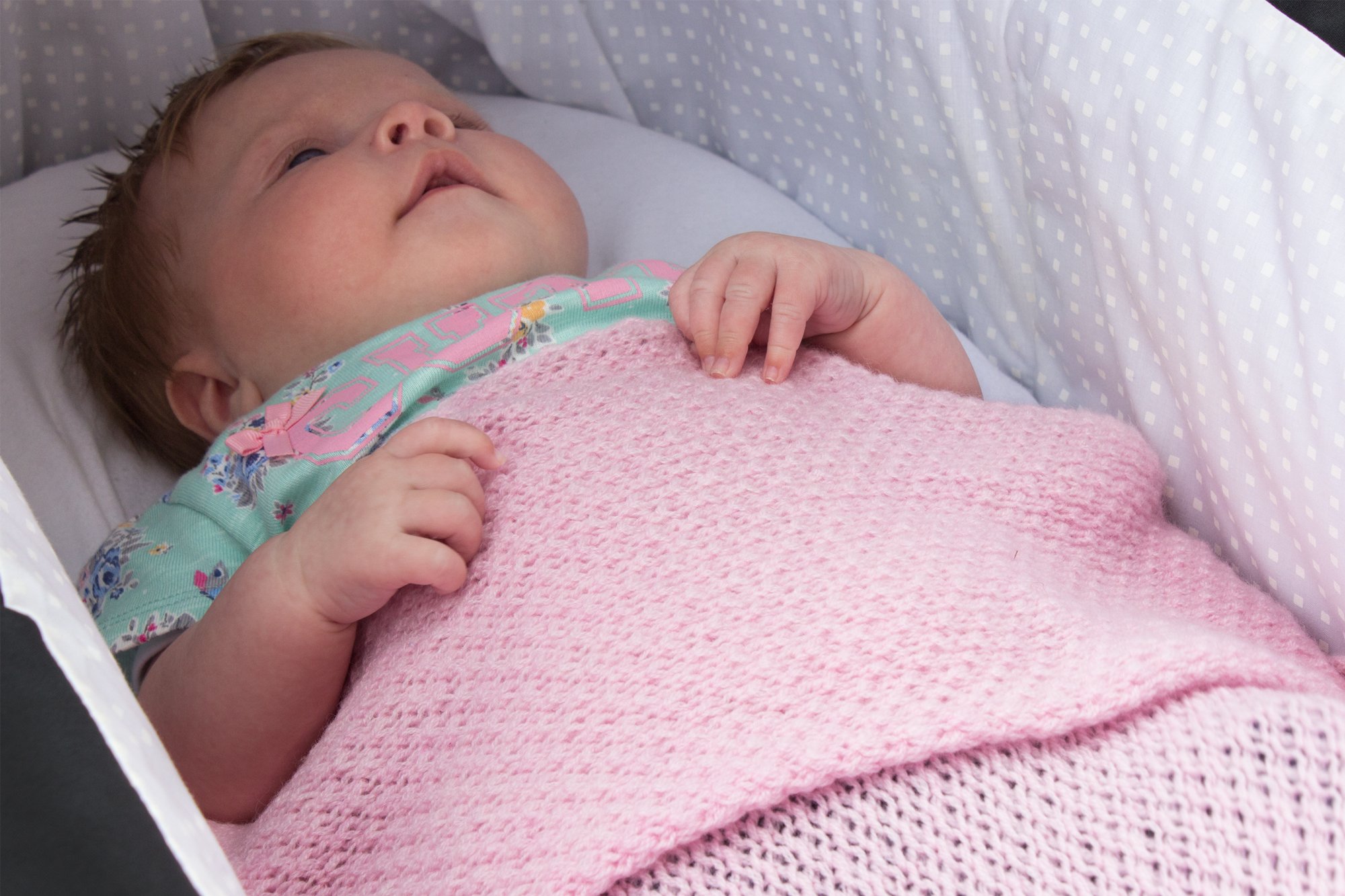 Premium 100% Cashmere Baby Blanket for Boys - Ultra Soft Handmade in Scotland - 'Baby Blue' - Perfect for Nursery, Swaddling & Gift Giving
