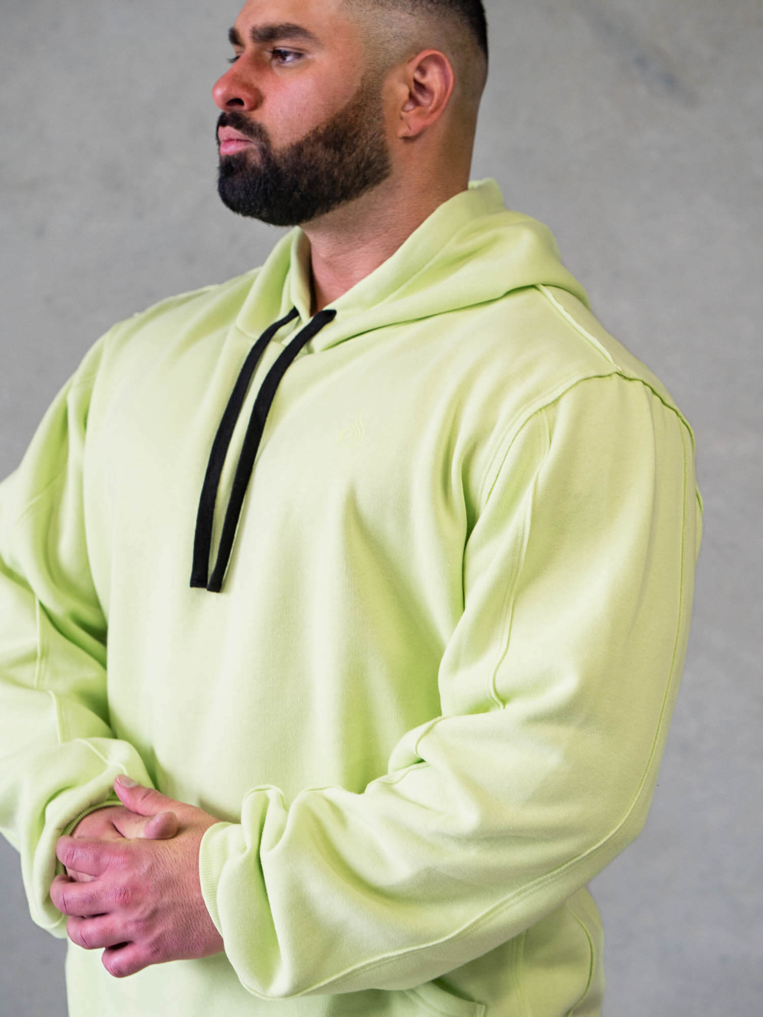 Force Pullover Hoodie for Men & Women - Lightweight & Comfortable Lime Green Hooded Sweatshirt - Perfect for Gym, Running, and Casual Wear