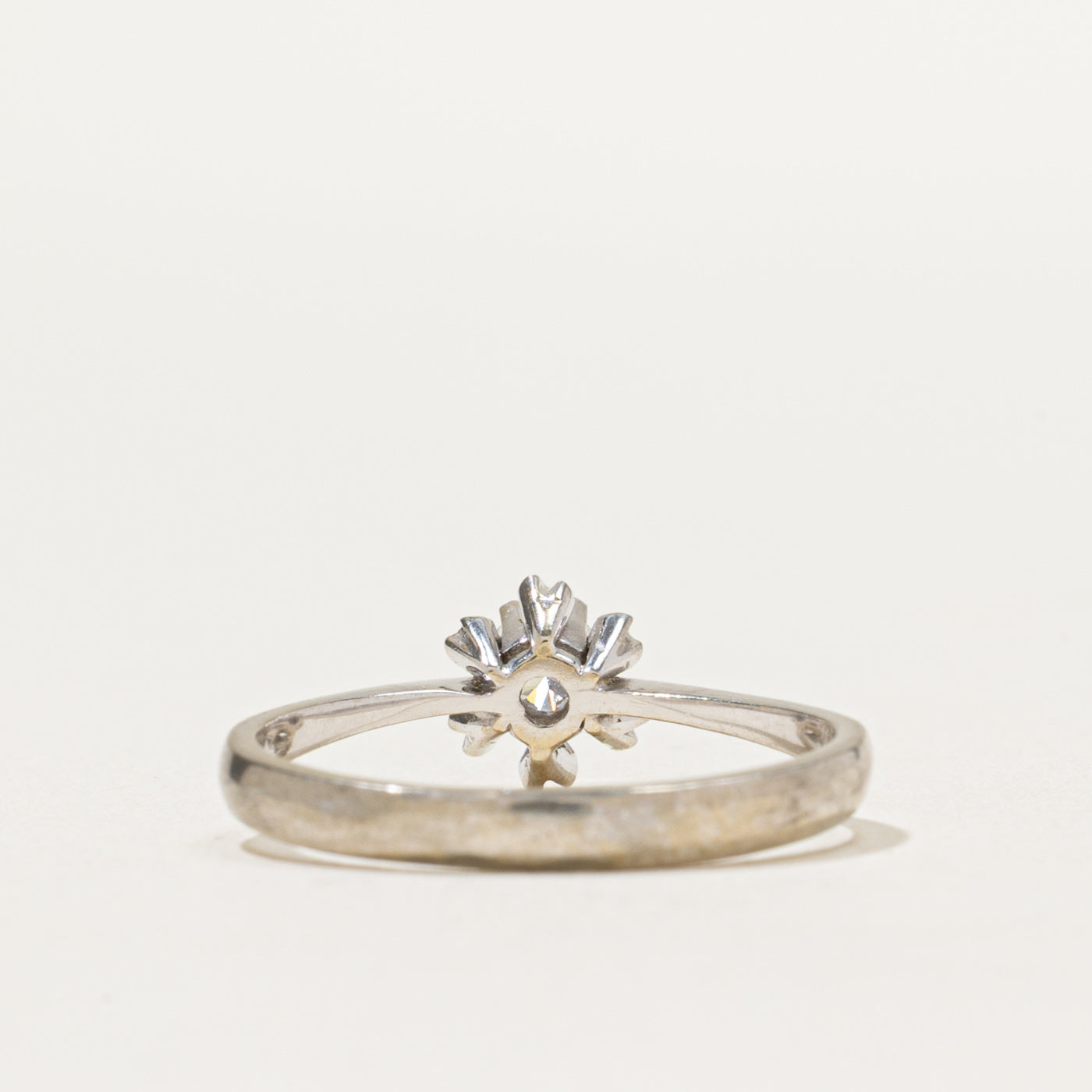 0.20ct Solitaire Diamond Engagement Ring - High Set 14K White Gold Size 7.25 - Perfect for Proposals, Anniversaries & Special Occasions