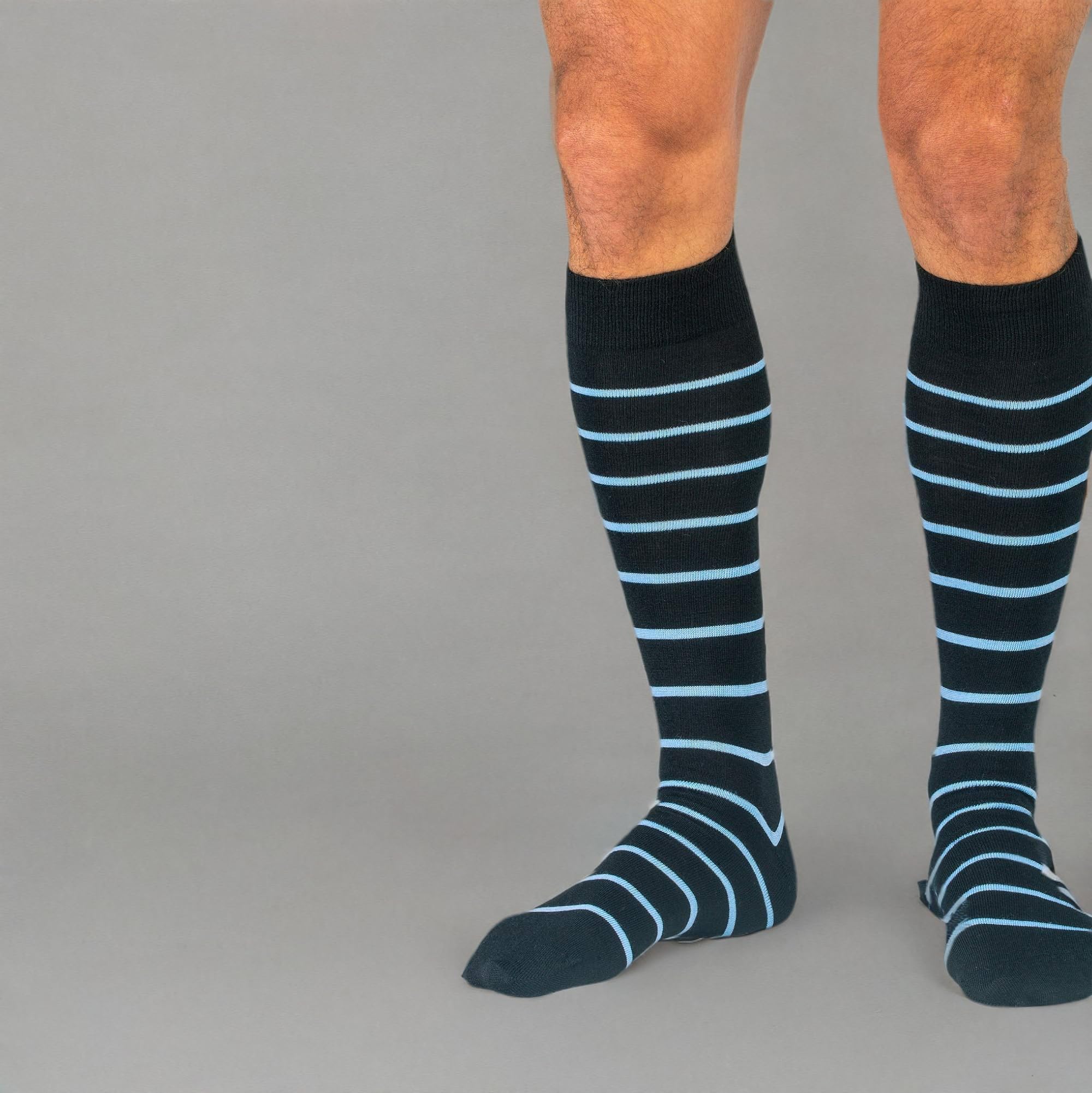 Premium Merino Wool Over-the-Calf Dress Socks for Men - Breathable, Comfortable & Stylish Patterned Socks - Perfect for Business, Office & Formal Occasions