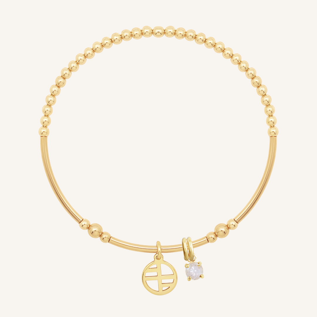 Prosper Charm Bracelet for Women - Elegant Adjustable Beaded Bracelet with Inspirational Charms - Perfect for Gifts, Daily Wear & Special Occasions