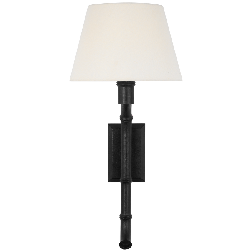Amelie 27-Inch Curved Tail Wall Sconce - French Rust Finish - Perfect for Bedroom, Living Room & Hallway Lighting