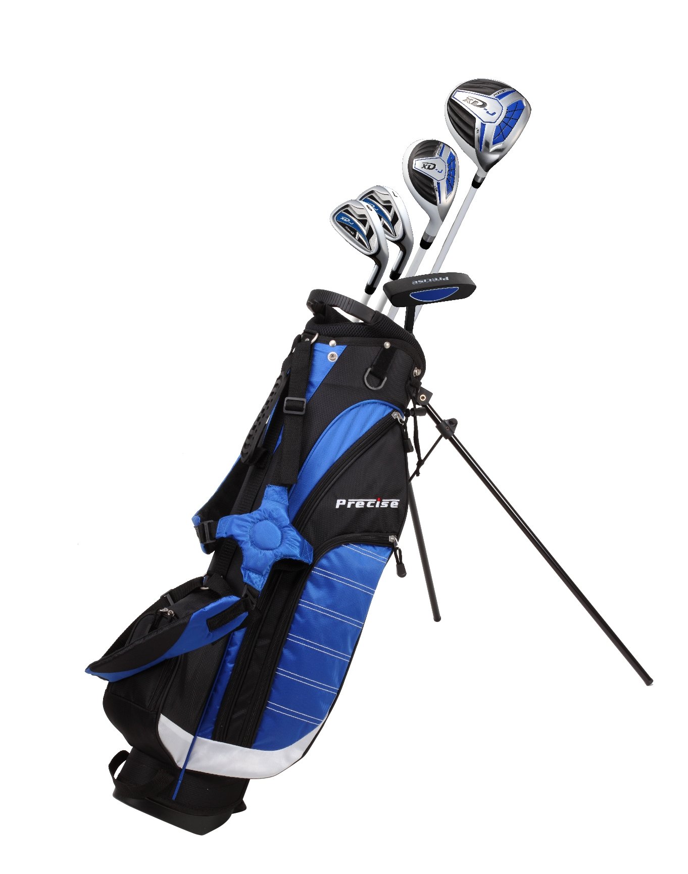 **Precise XD-J Junior Golf Clubs for Kids Ages 3-12 | Right & Left Hand Boys & Girls Golf Set with Ultra-Light Graphite Shafts, Hybrid & Stand Bag - Pro-Grade Tech for Backyard, Driving Range & Junior Tournaments**