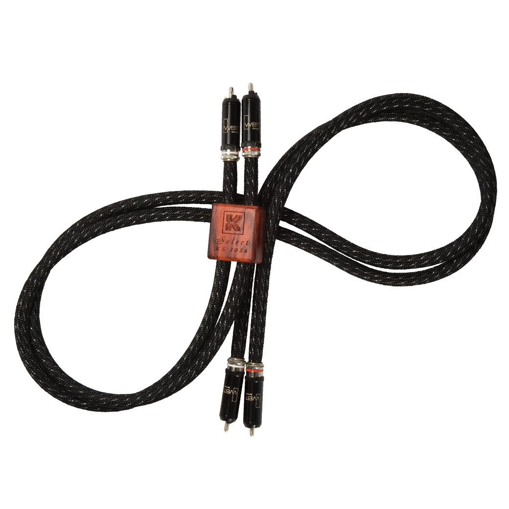 Kimber Kable KS 1036 Select Series High-End Analog Audio Interconnect Cable (Pair) - Premium Sound for Home Theater & Hi-Fi Systems