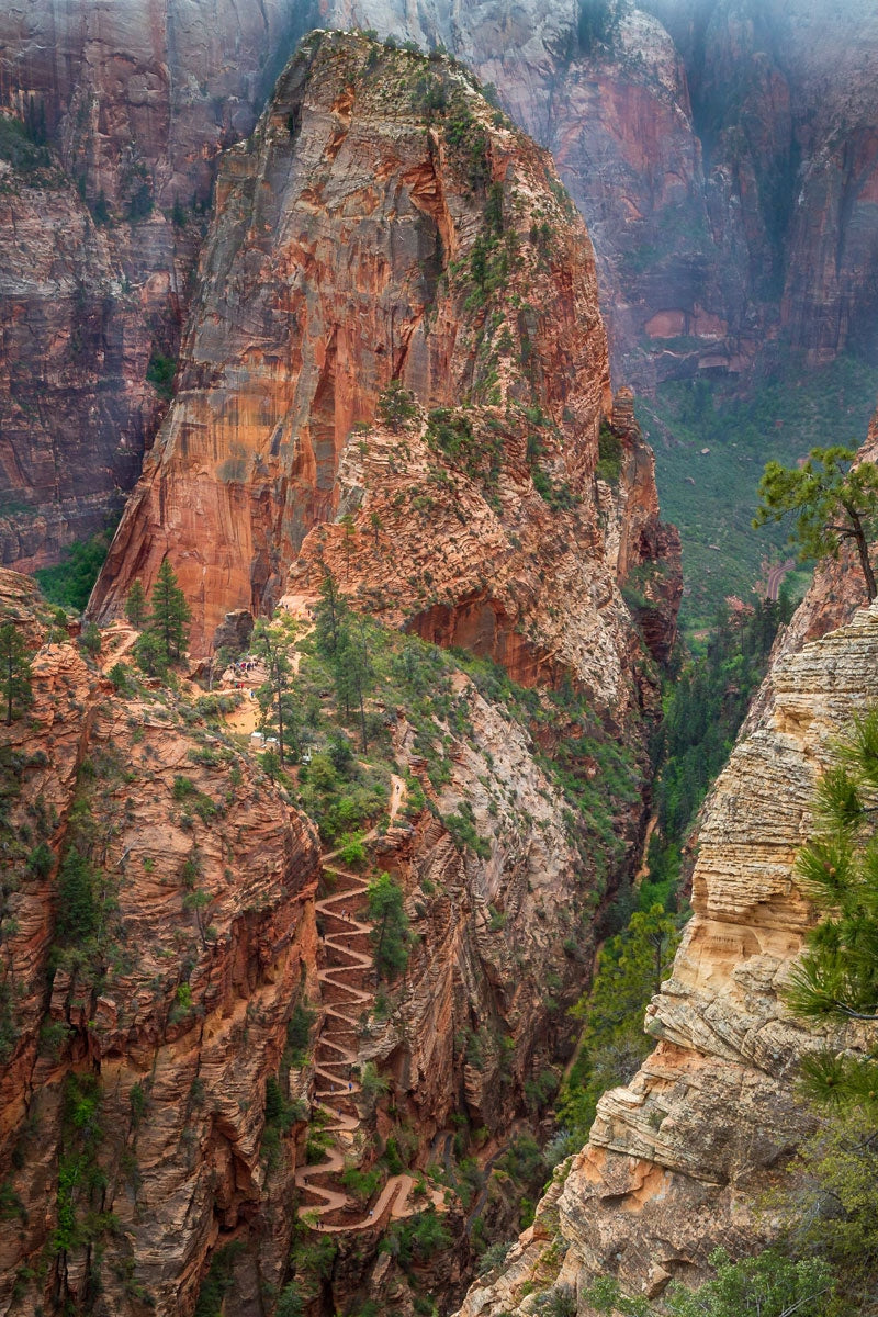 Angels Landing by Julie Kerr - Stunning Landscape Art Print for Home & Office Decor | Perfect for Living Rooms, Bedrooms, and Gifts