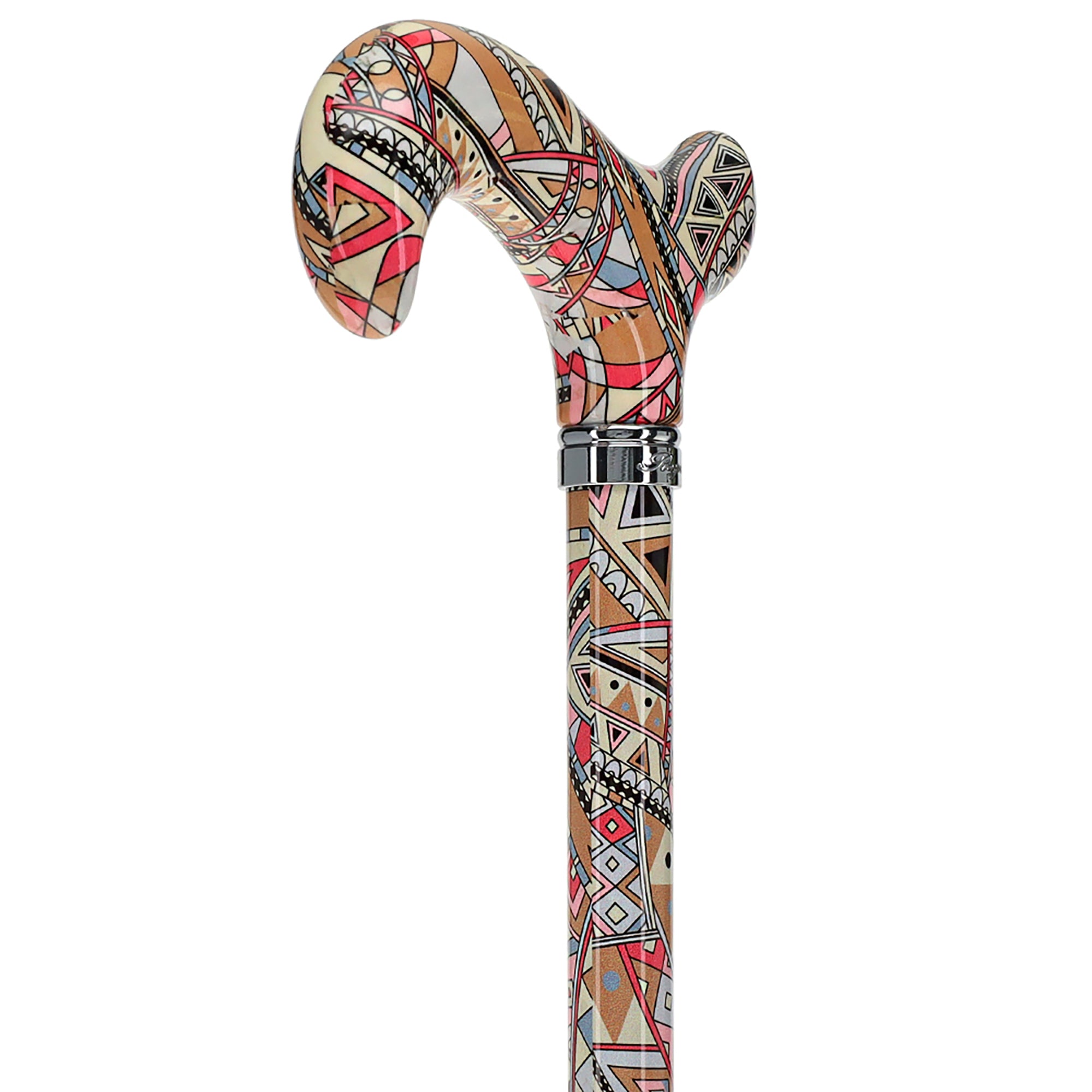 Designer Style FashionStix Majestic Patterned Handle Umbrella - Stylish & Durable Rain Protection for Women & Men - Perfect for Outdoor Events, Commuting & Travel