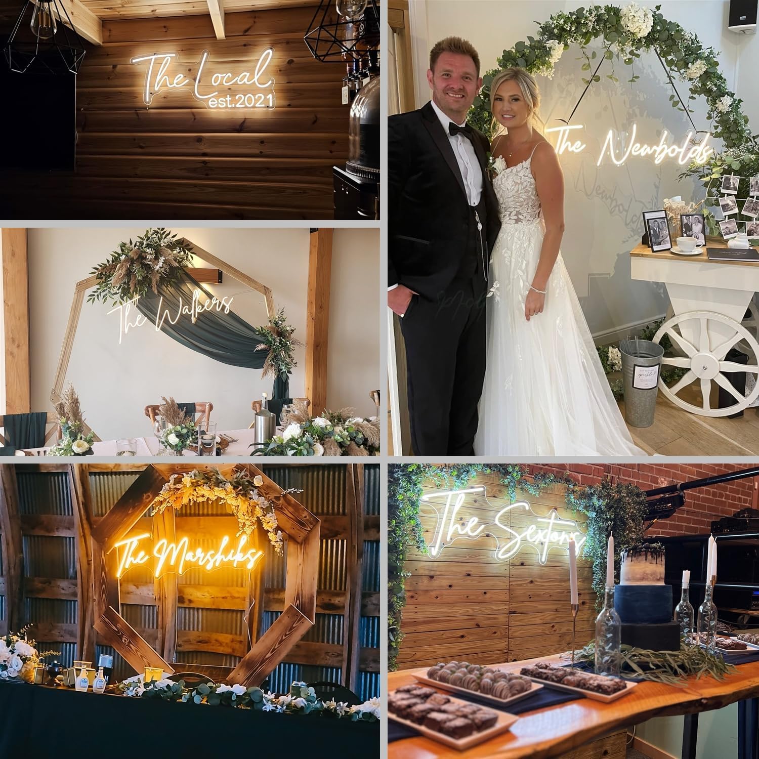 Custom LED Neon Signs - Personalized Large Name Lights for Wedding, Birthday, Events | Wall Decor for Bedroom, Gym, Office, Coffee Bar & Shop | Unique Gift & Business Signage