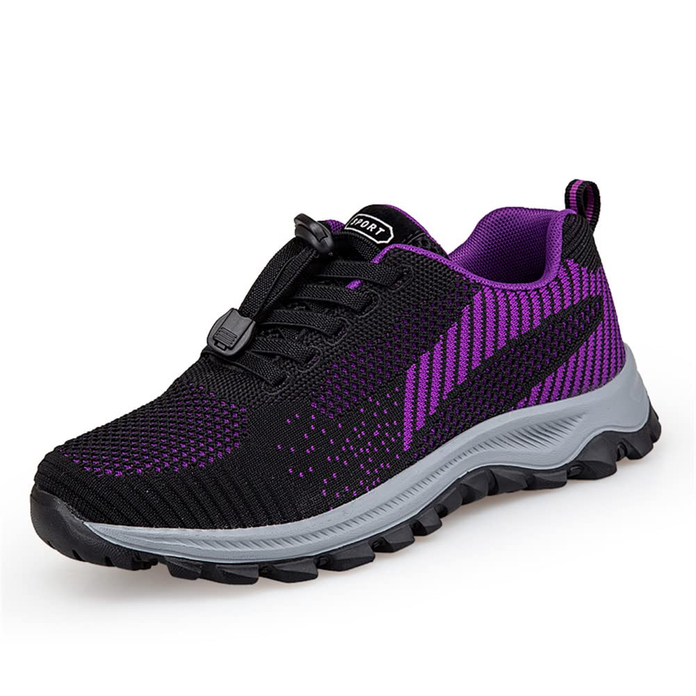 **LEADER SHOW Women's Comfortable Walking Shoes – Non-Slip Fitness Tennis Flats with Adjustable Strap – Casual Sneakers for Workout, Travel & Everyday Wear**