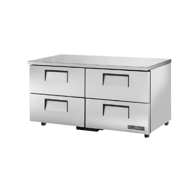 True 60 Undercounter Refrigerator with 4 Drawers - ADA Compliant Compact Freezer for Kitchen, Bar, Office, or Commercial Use
