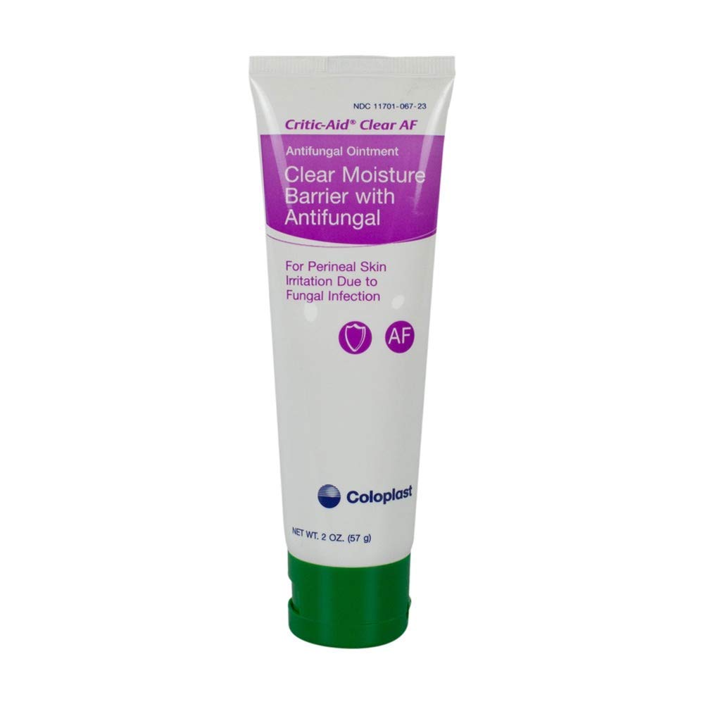 Critic-Aid Clear AF Antifungal Cream with CMC - 2 oz Tube (Scented) - 1 Count - Treats Athlete's Foot, Ringworm & Nail Fungus - Ideal for Gym, Pool & Locker Room Use