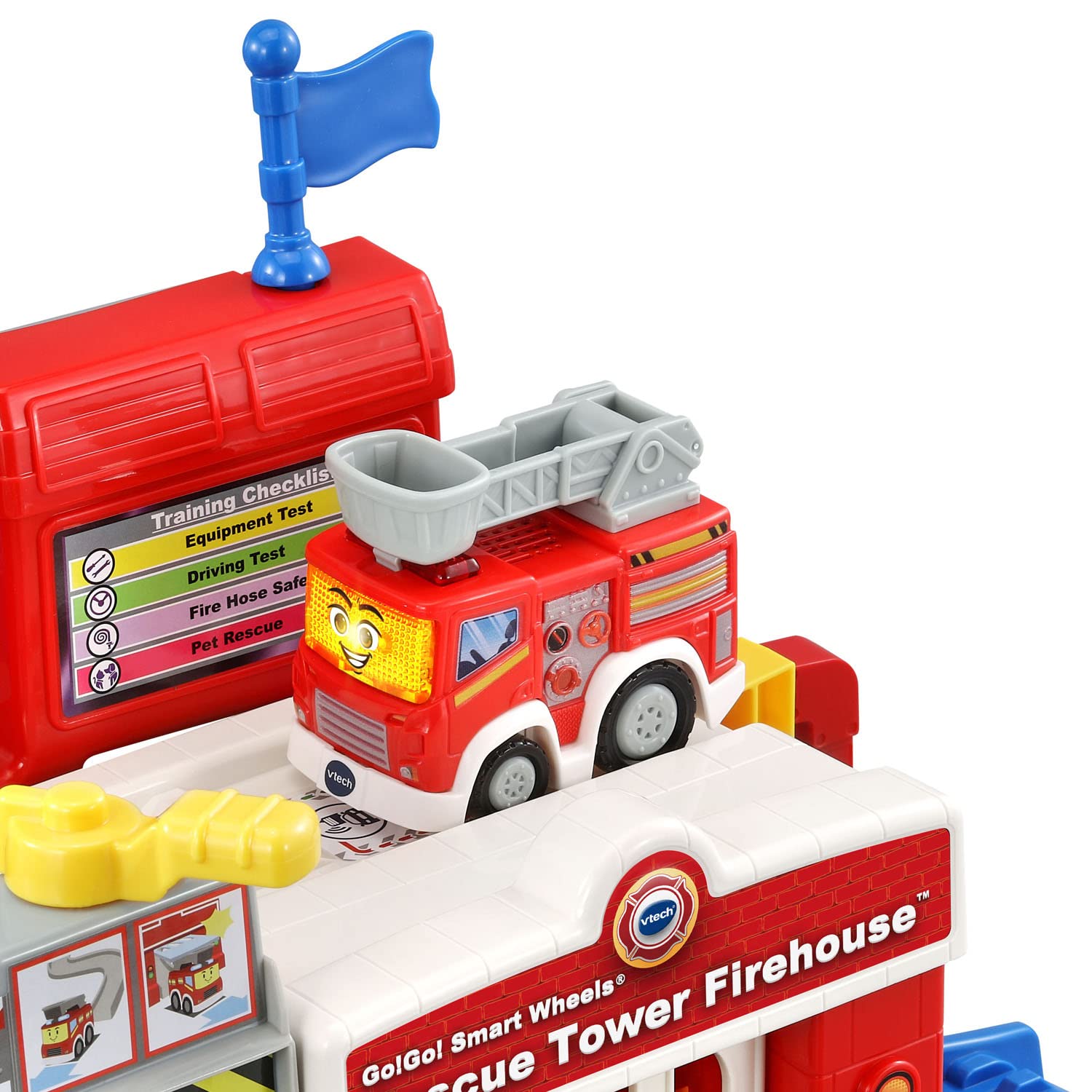VTech Go! Go! Smart Wheels Rescue Tower Firehouse Playset - Interactive Learning Toy for Toddlers & Kids - Perfect for Pretend Play, Firefighter Role Play & Early Childhood Development
