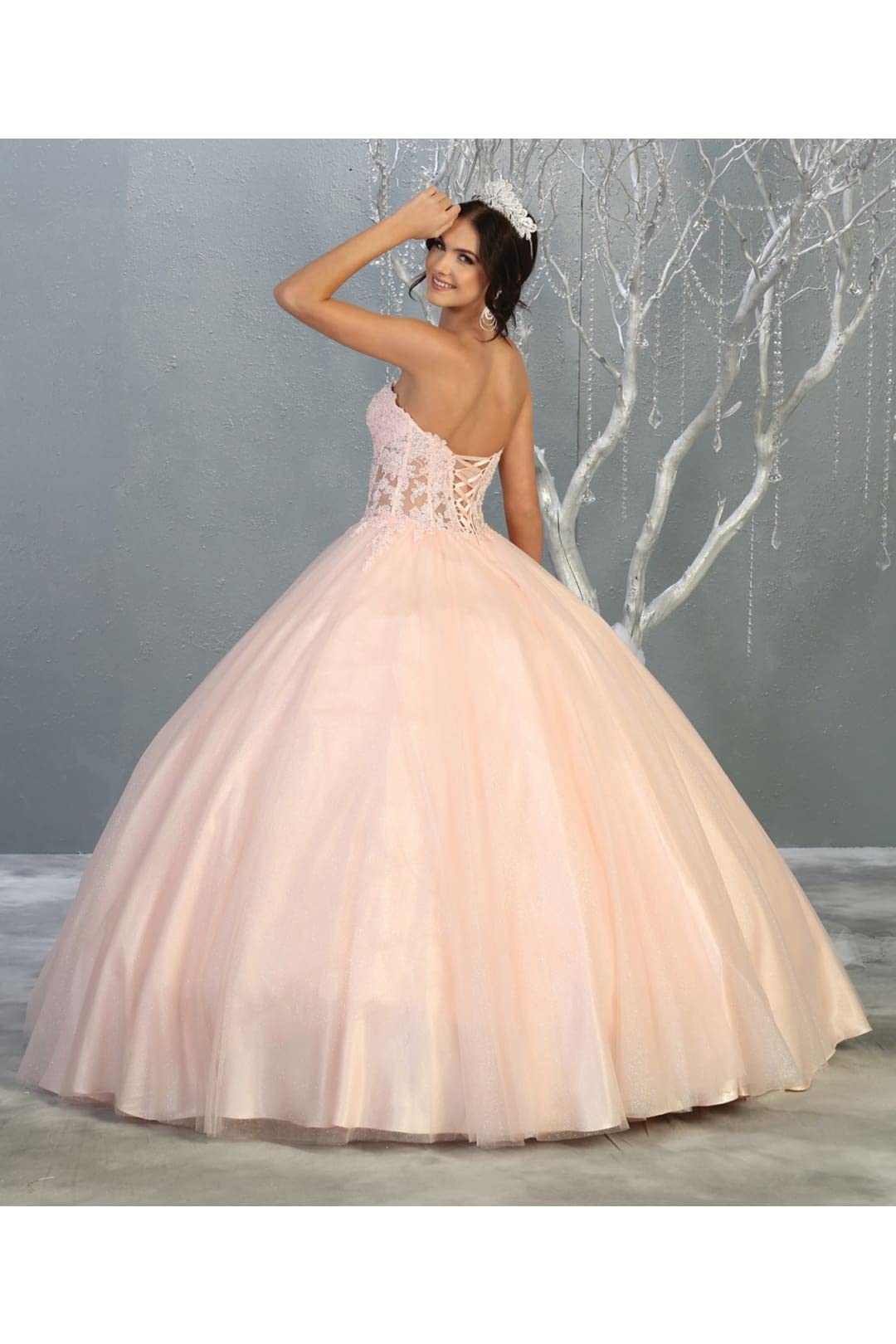 Elegant Sweet 16 Ball Gown Dress for Teens - Plus Size Formal Prom Gown FDS141 | Perfect for Quinceañera, Homecoming, Prom & Special Occasions