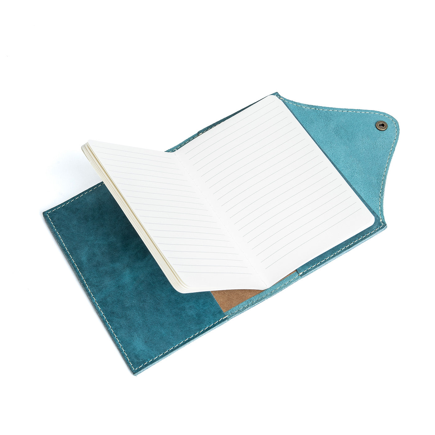 Premium Leather Snap Journal - Handmade Refillable Notebook for Writing, Sketching & Note Taking - Perfect for Travel, Office & School Use
