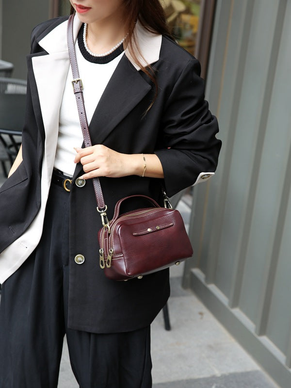 Compact Zip Crossbody Bag for Women - Lightweight & Waterproof Small Shoulder Purse - Perfect for Travel, Shopping, and Everyday Use