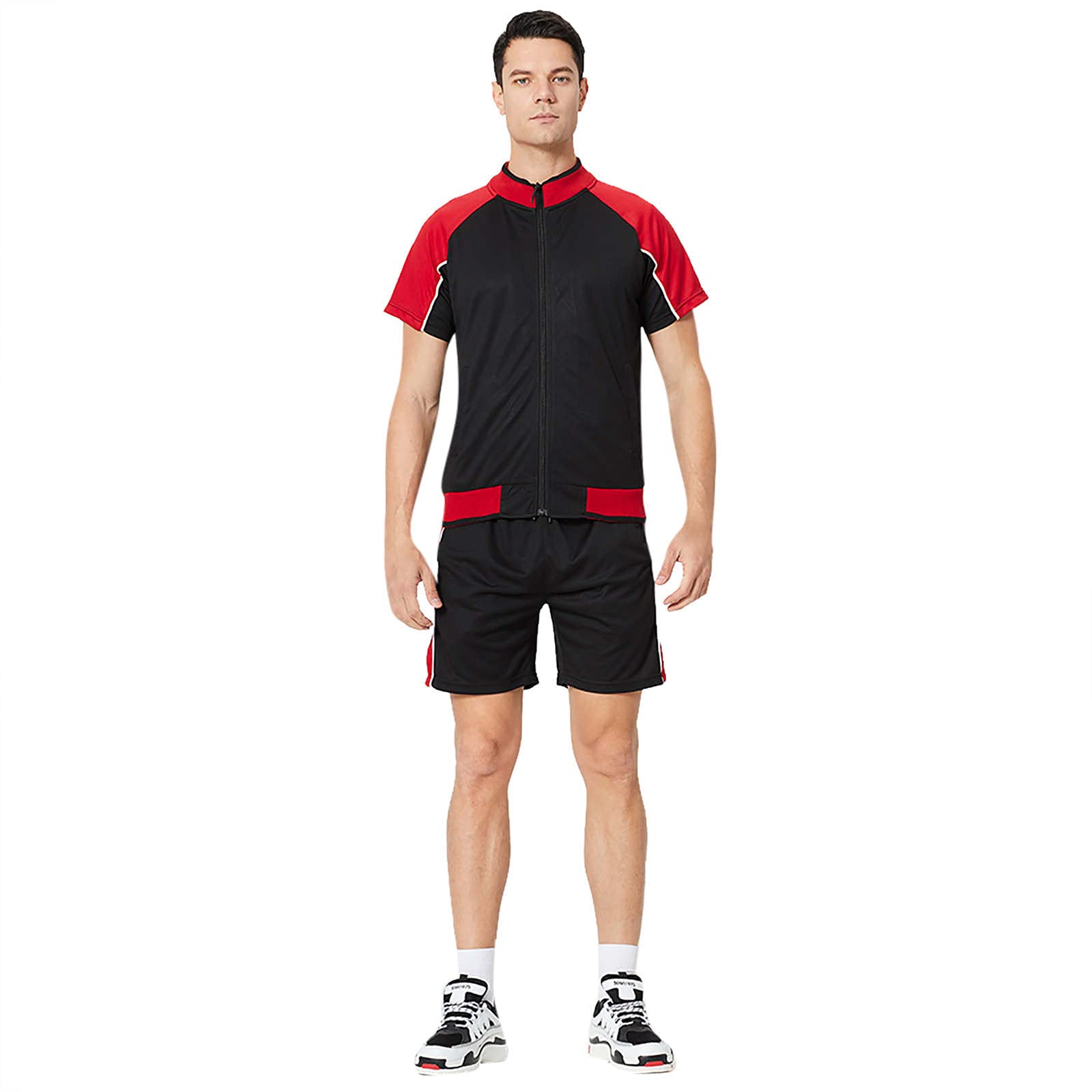 Breathable Men's Summer Running Suits - Lightweight Quick-Dry Sports Outfits for Jogging, Gym & Outdoor Activities | Matching Two-Piece Set in Trendy Colors