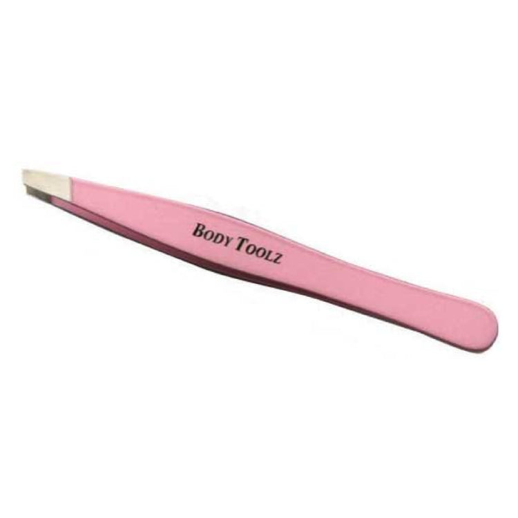 Body Toolz Soft Touch Slant Tweezer - Precision Stainless Steel Tweezers for Eyebrows, Splinters & Ingrown Hairs | Perfect for Grooming, First Aid & Beauty Kits