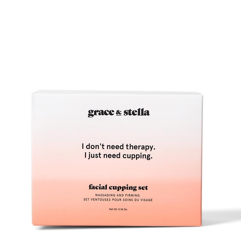 Grace & Stella Facial Cupping Set with 15ml Jojoba Oil - Natural Anti-Aging Skincare for Glowing Skin - Perfect for Home Spa & Self-Care Routine