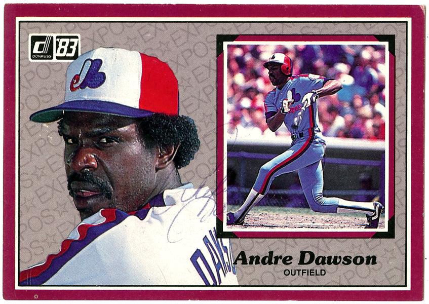 Andre Dawson Autographed 1983 Donruss Action All Stars Baseball Card #9 - Montreal Expos Memorabilia - SKU #106717 - Perfect for Sports Collectors & Baseball Fans Display