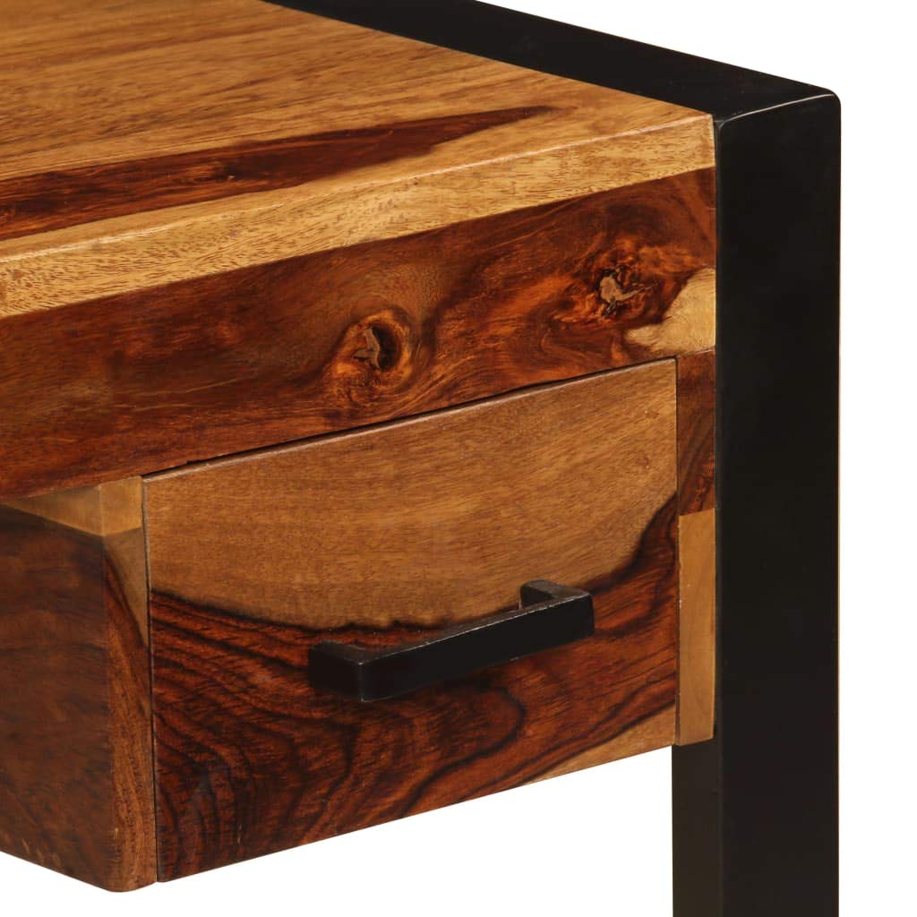 Solid Wood Computer Desk with 2 Drawers - 43.3