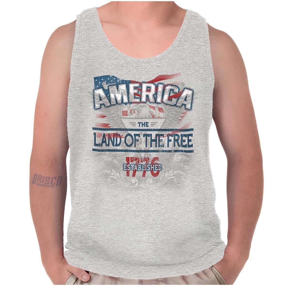 USA Patriotic Motto Tank Top T-Shirts for Men & Women - Comfortable Casual Wear for 4th of July, Independence Day & American Pride Events