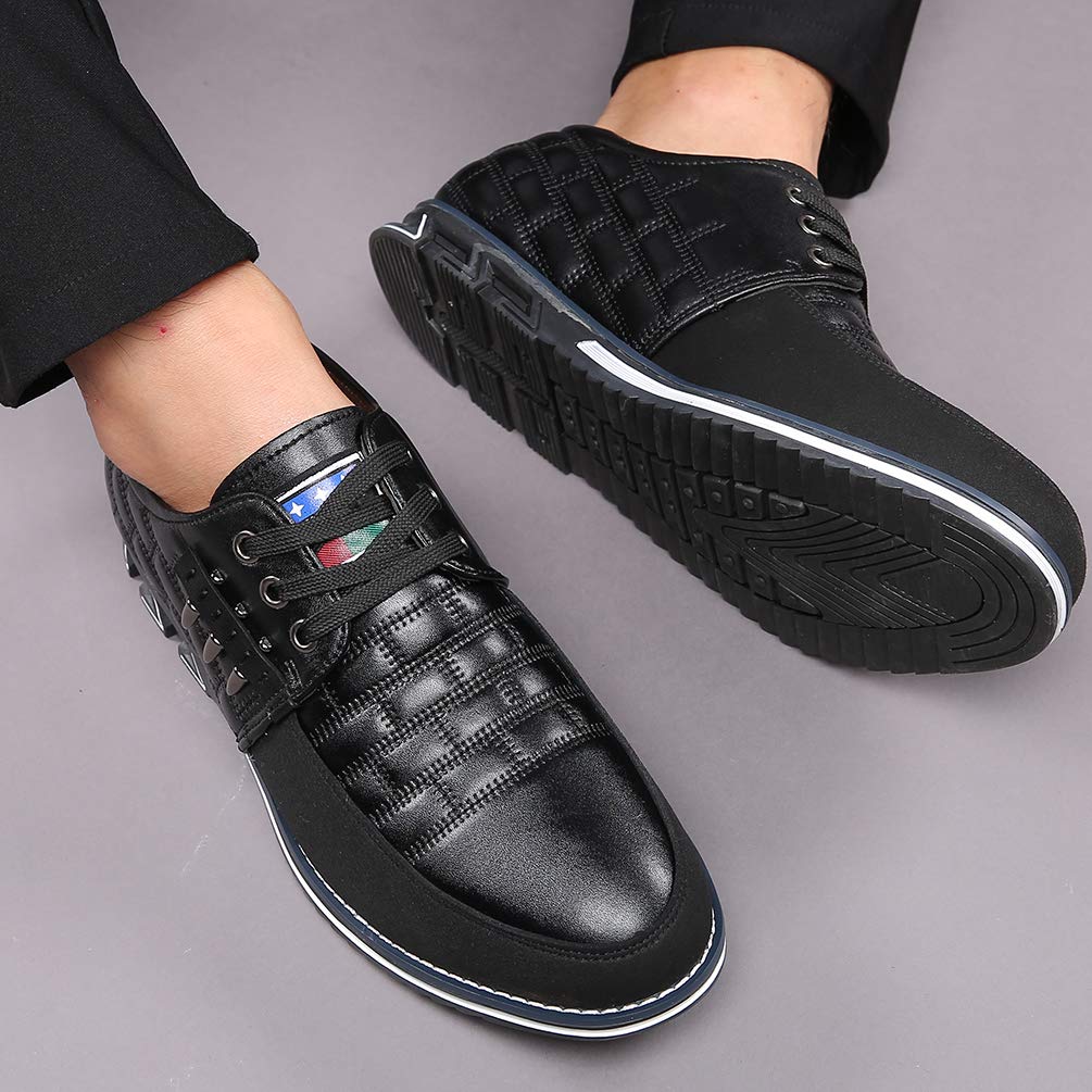 COSIDRAM Men's Casual Sneakers - Fashionable Dress Shoes for Business & Office Wear - Comfortable Walking Loafers for Daily Use & Professional Occasions