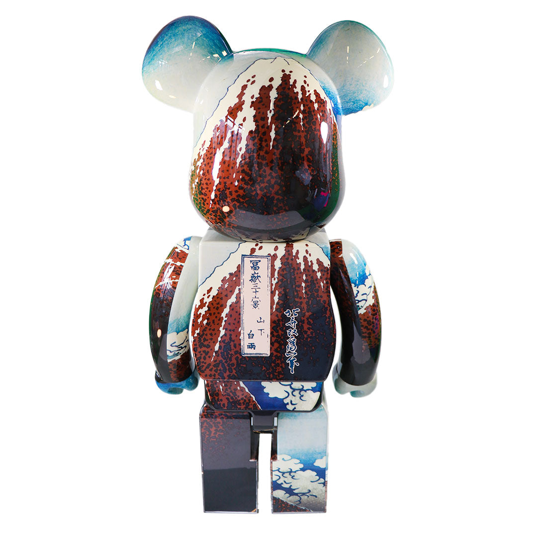 1000% Bearbrick Hokusai Katsushika - Thirty-Six Views of Mount Fuji (Sanka Haju) Collectible Art Toy for Display & Home Decor