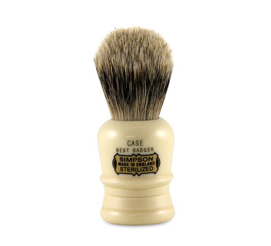 Premium Badger Hair Shaving Brush - Case C1 Best Badger Shave Brush for Men, Soft & Dense Bristles for Smooth Shaving - Perfect for Wet Shaving, Travel & Grooming Kits