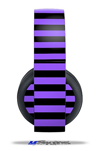 Premium Vinyl Decal Skin Wrap Compatible with Sony PlayStation 4 Gold Wireless Headphones - Stripe Purple Design | Protective Cover for Gaming Headsets | Perfect for PS4 Gaming Setup & Personalization (Headphones Not Included)