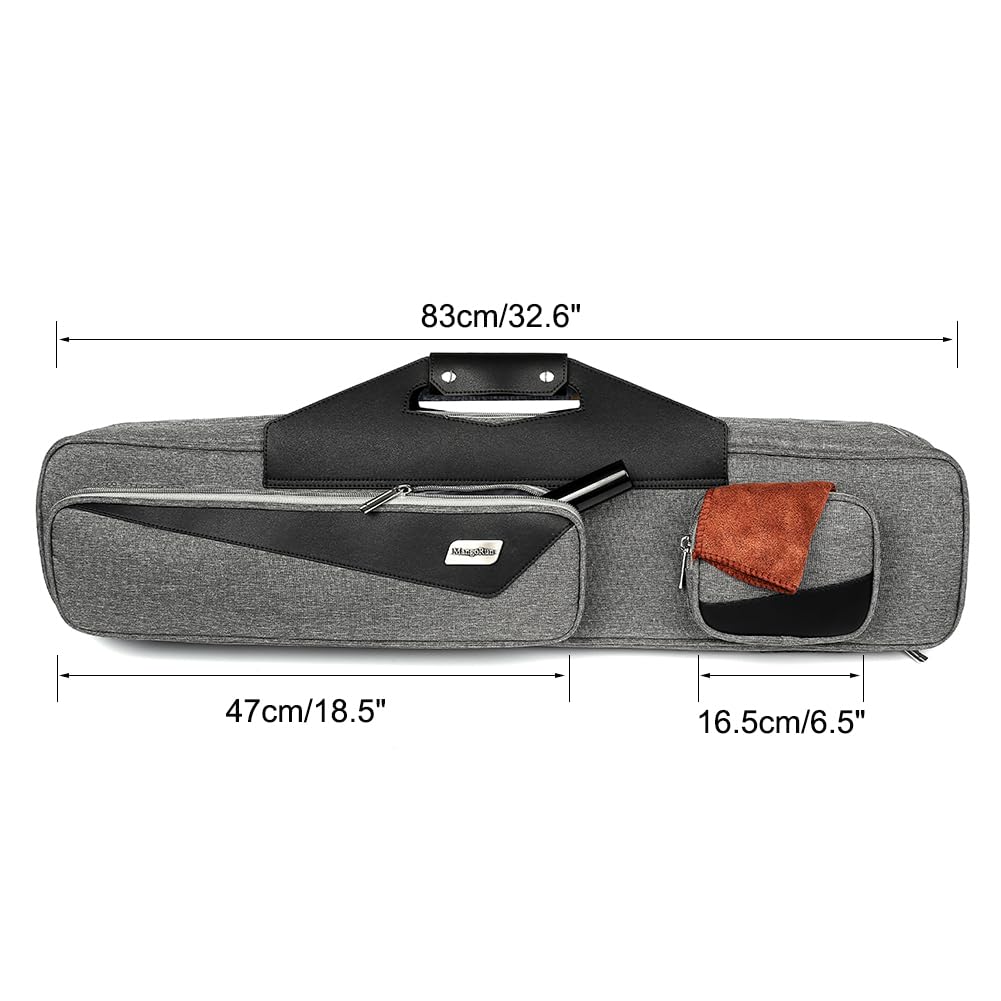 **4x4 Pool Cue Case with Backpack Straps – Durable Carrying Case for 4 Pool Cues – Perfect for Travel, Tournaments & Storage**
