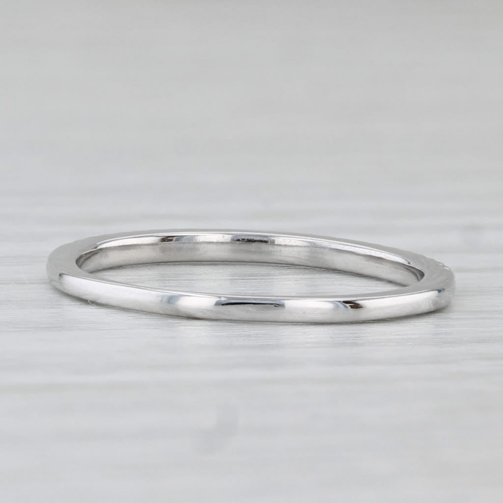 0.10ctw Diamond Wedding Ring 14k White Gold Size 5.75 - Stackable Anniversary Band for Women - Perfect for Bridal Sets, Engagement Rings & Special Occasions