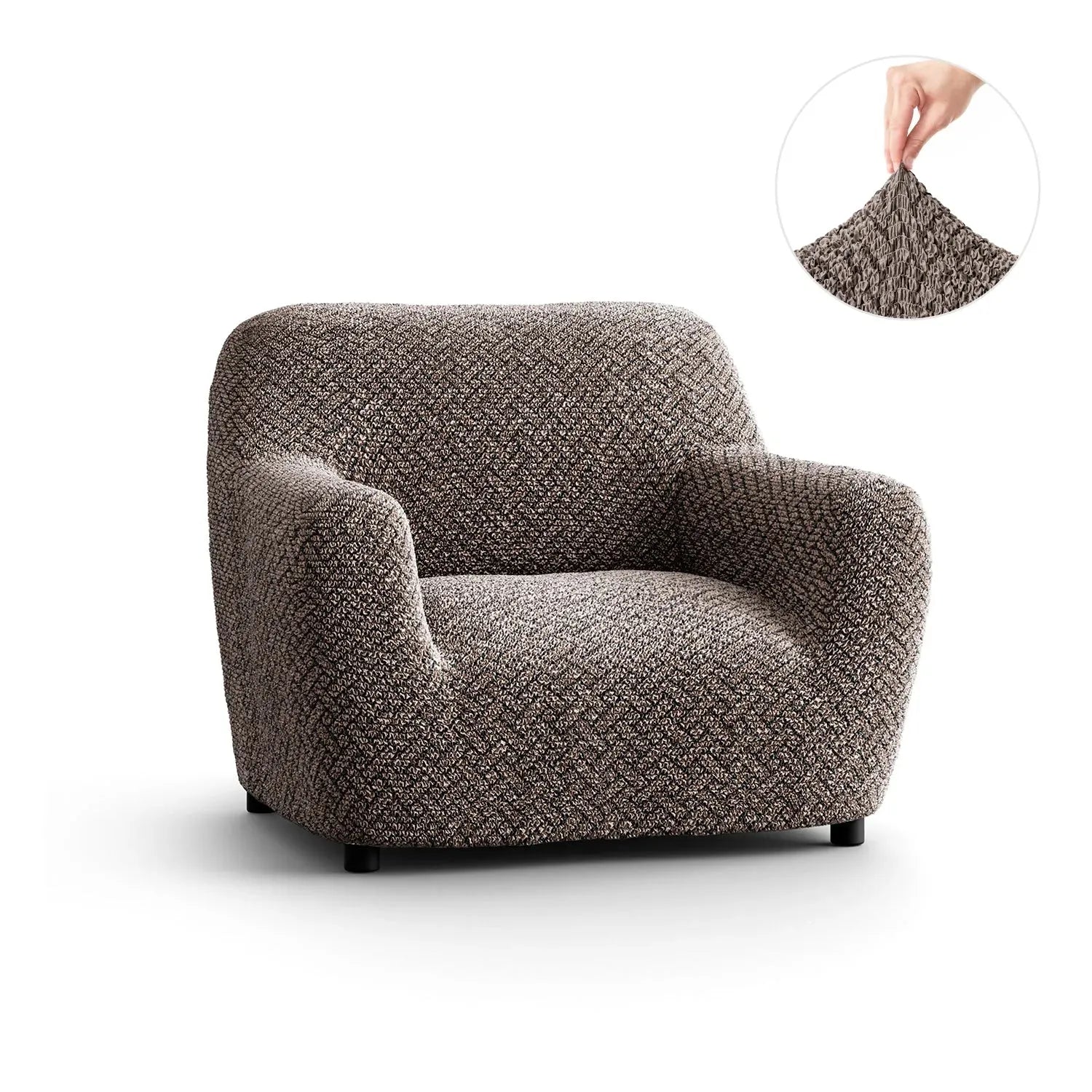 Microfiber Printed Armchair Slipcover - Stretchable Furniture Protector for Living Room, Bedroom & Office - Easy Washable Sofa Cover for Home Decor