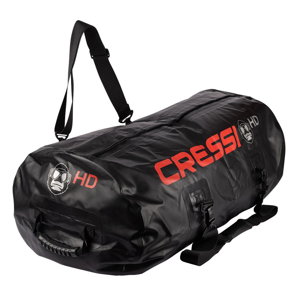 Cressi Gorilla HD Dry Duffel Bag - Waterproof Travel Duffel for Scuba Diving, Camping & Outdoor Adventures - Perfect for Gear Storage & Wet Equipment Transport