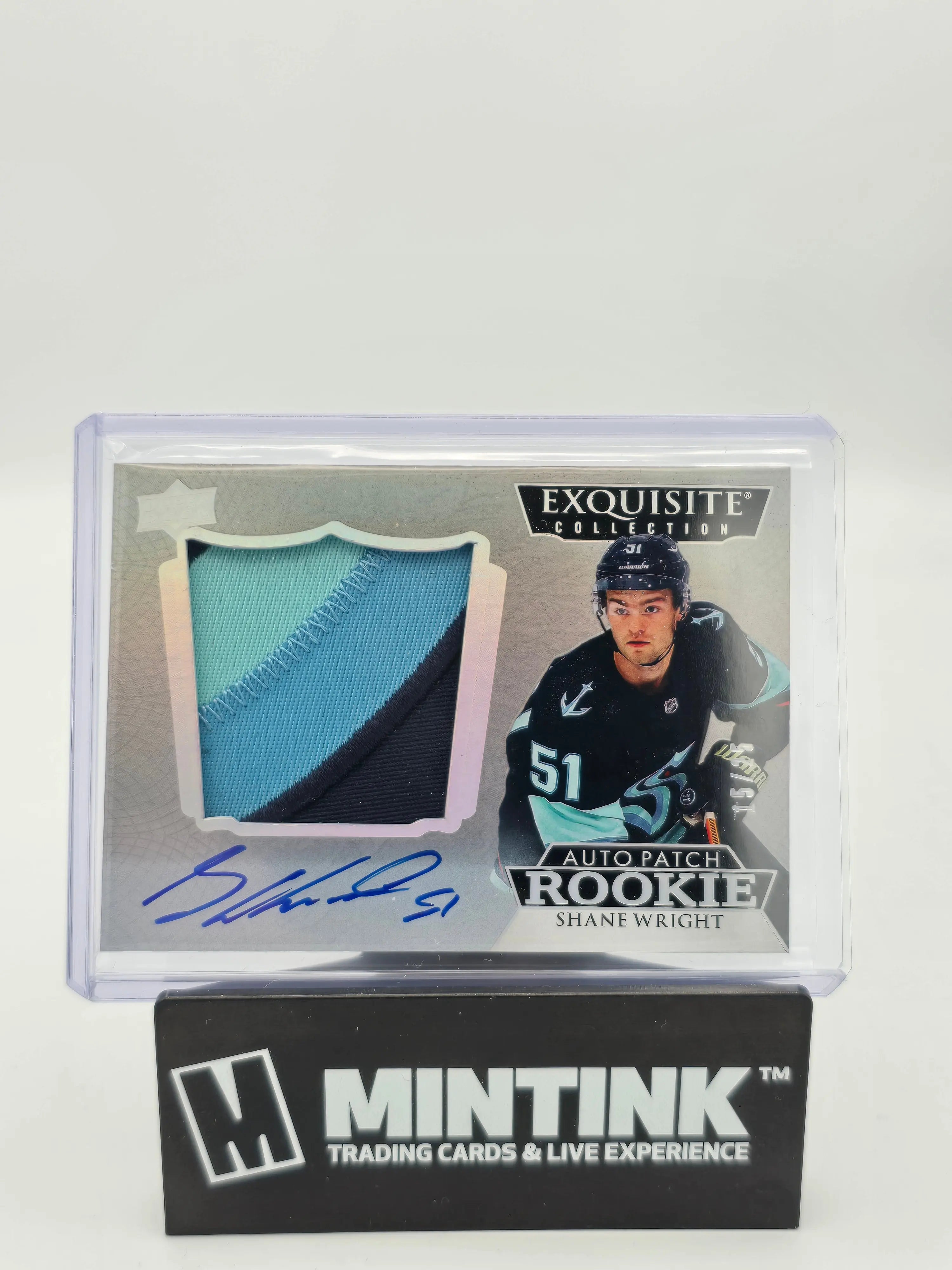 2022-23 Upper Deck Exquisite Shane Wright Rookie Patch Autograph Card /25 - NHL Hockey Collectible for Fans & Investors