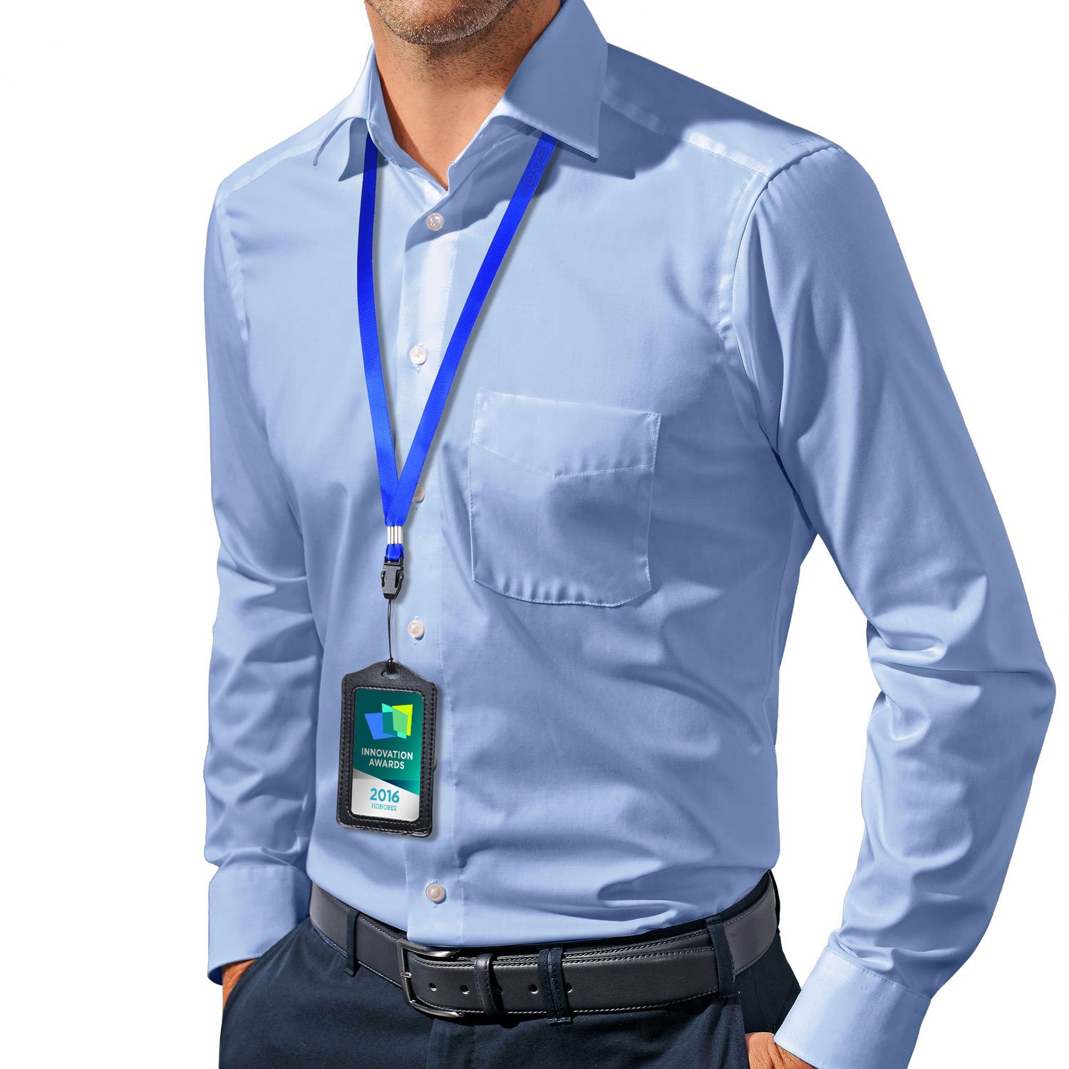 8 Neck Lanyards & 4 Wrist Straps - ID Holder for Work, Events, Travel