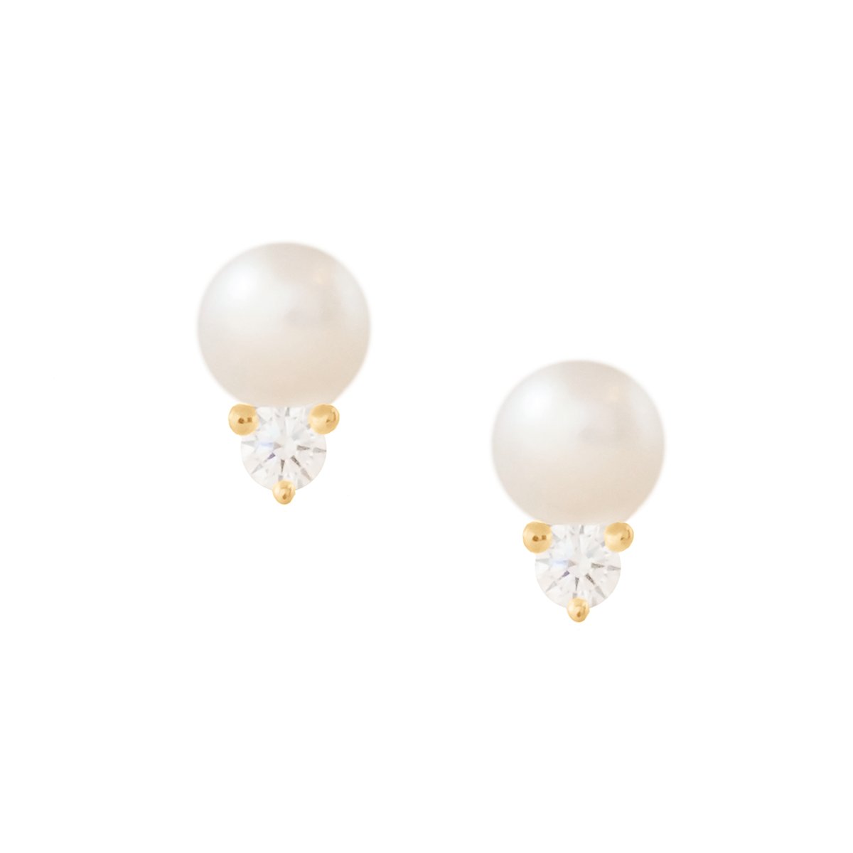 Mini Love Duo Studs Pearl Earrings - Elegant Pearl Studs for Women, Perfect for Everyday Wear, Parties & Gifts
