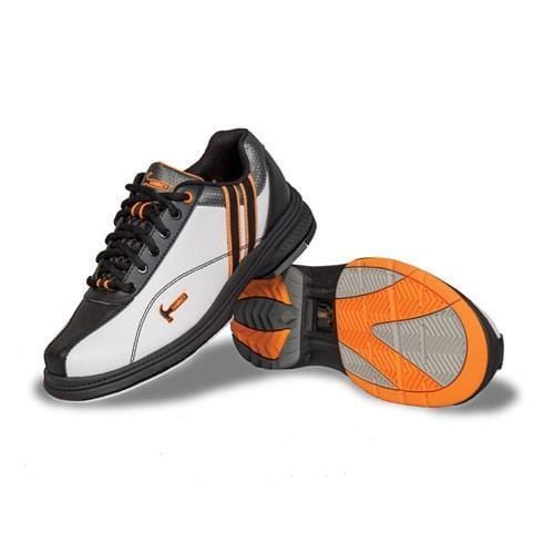 Women's Hammer Vixen Bowling Shoes - White, Black & Orange - Right Hand Wide Fit for Enhanced Performance & Comfort on the Lanes