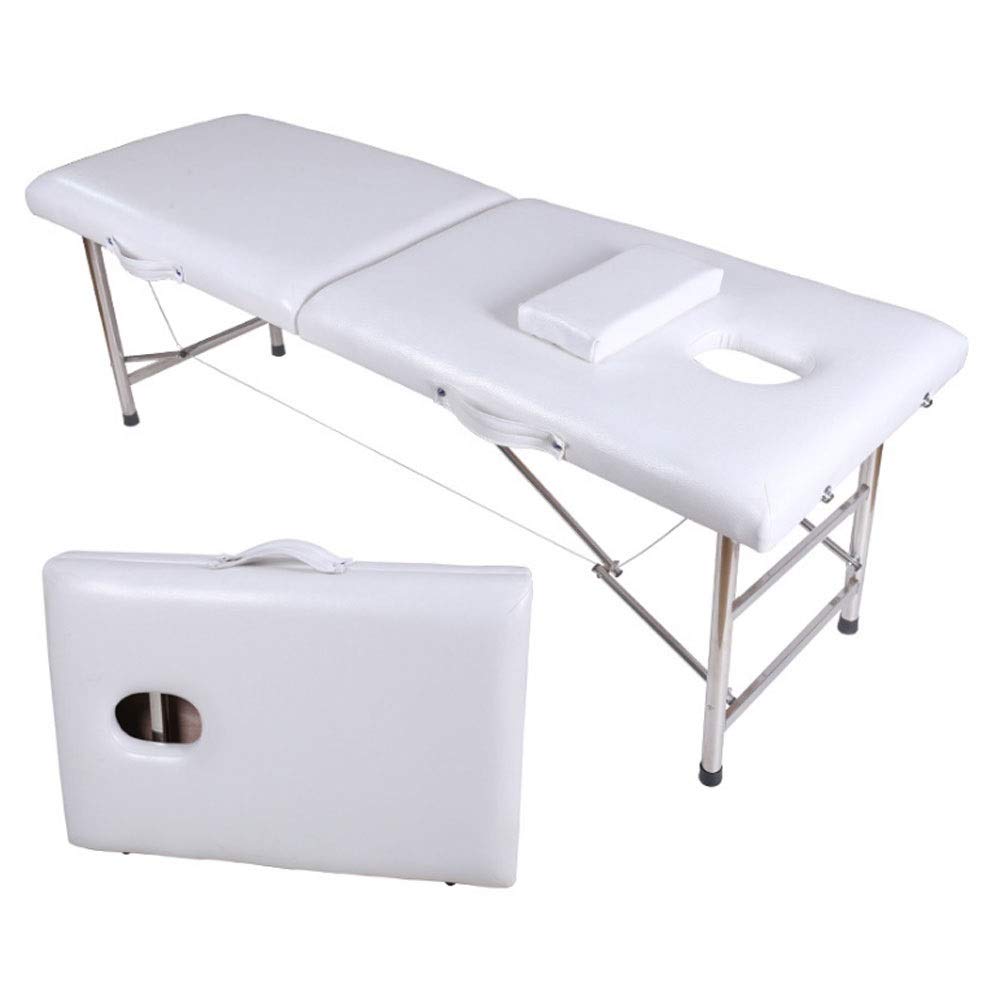 **Portable 2-Section Massage Table - Lightweight Foldable Therapy Bed for Salon, Tattoo, Reiki, Swedish & Thai Massage | Professional & Home Use | Ideal for Massage Therapists, Spas, Mobile Therapists & Small Spaces | Perfect for Massage Therapy, Home Relaxation, Spa Treatments & Travel | Use in Home Spa Days, Compact Living, Wellness Sessions & On-the-Go Therapy (Color: S)**