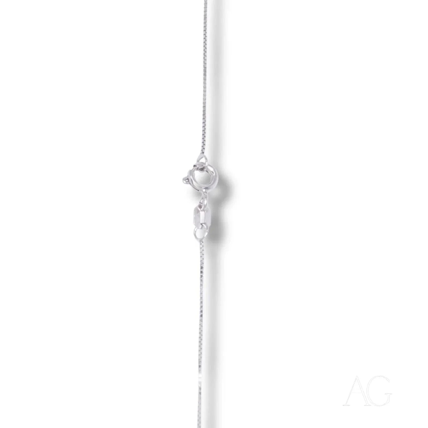 18K White Gold Box Chain Necklace - Delicate & Petite Elegance for Women - Perfect for Everyday Wear, Gifts & Special Occasions