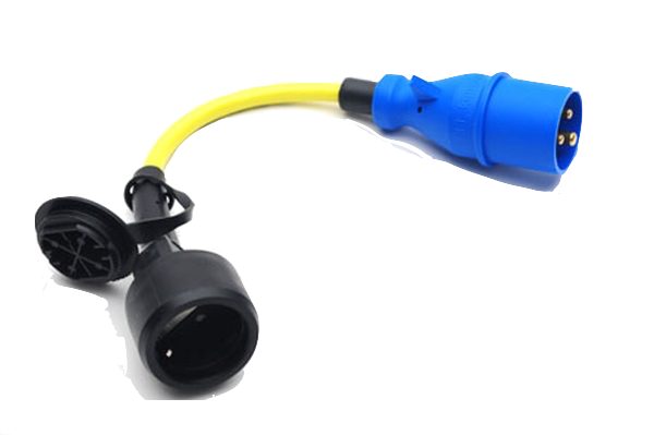 16A/250V Shore Power Adapter Cord - CEE to Schuko Plug Converter for RV, Boat & Marine Use - Outdoor & Travel Power Solution